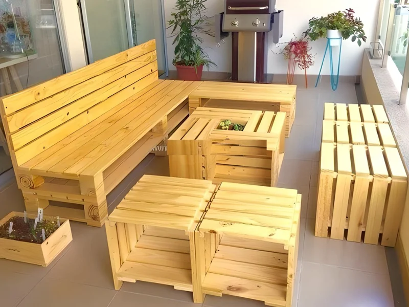 Bàn uống trà ngoài trời – Thưởng trà giữa thiên nhiên